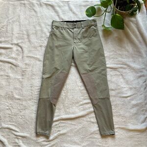 Irideon Khaki Knee Patch Breeches Size 28